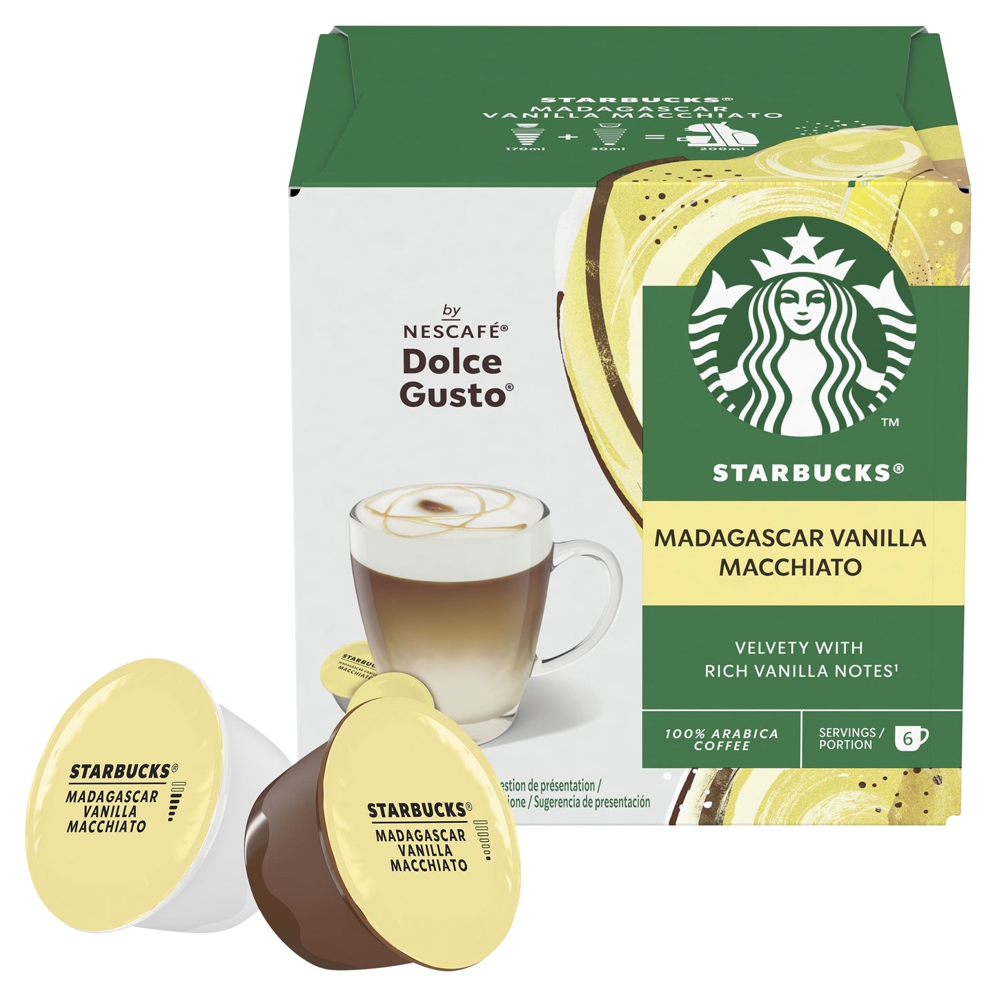 Starbucks by Nescafe Dolce Gusto Madagascar Vanilla Macchiato Coffee Pods x12 132g — image 5