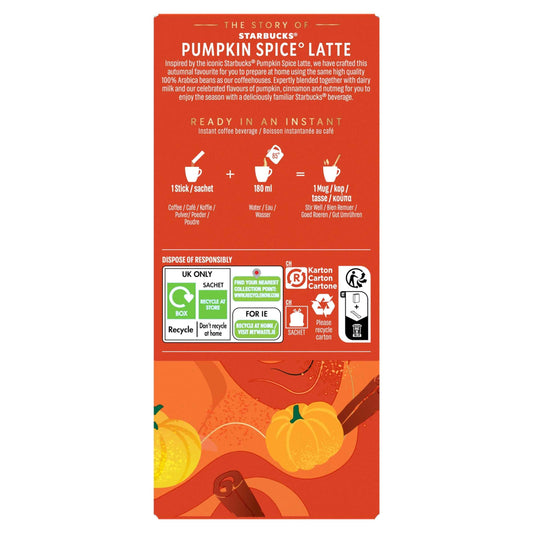 STARBUCKS Limited Edition Pumpkin Spice Latte Creamy & Spiced 4