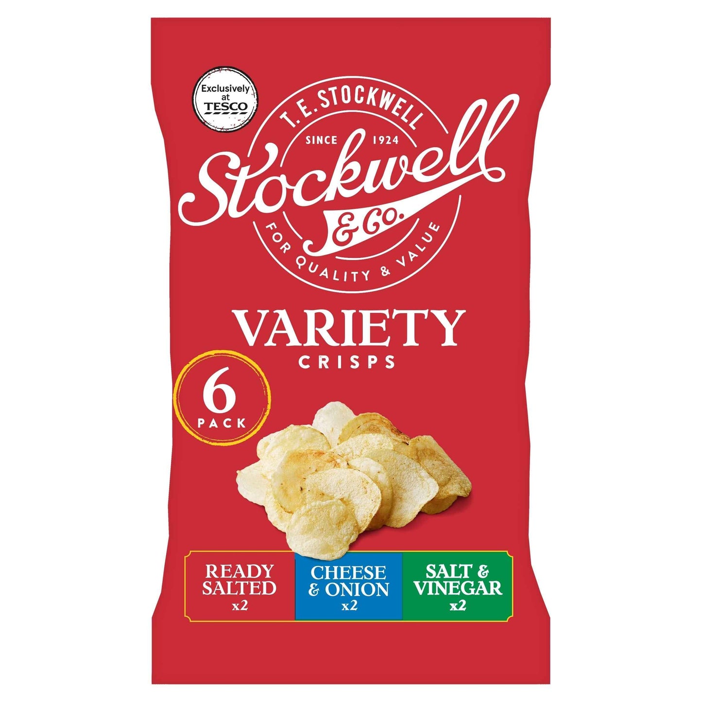 Stockwell & Co. Variety Pack Crisps 6x25g