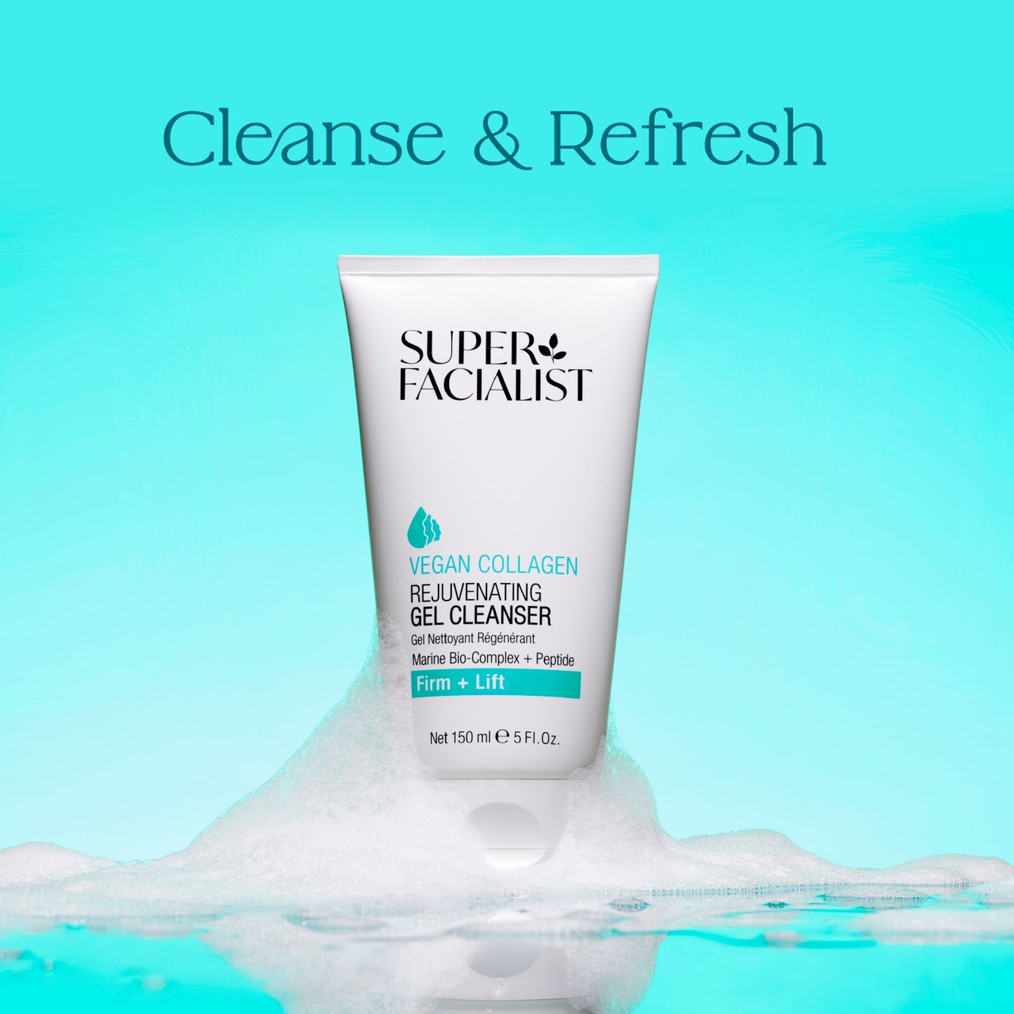 Super Facialist Vegan Collagen Rejuvenating Gel Cleanser 150ml — image 4