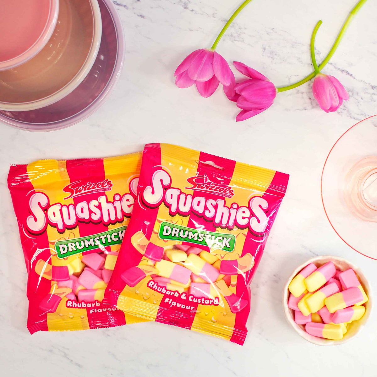 Swizzels Drumstick Squashies Rhubarb & Custard 140g gallery