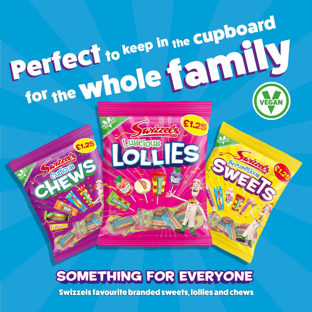 Swizzels Luscious Lollies 176g pack shot