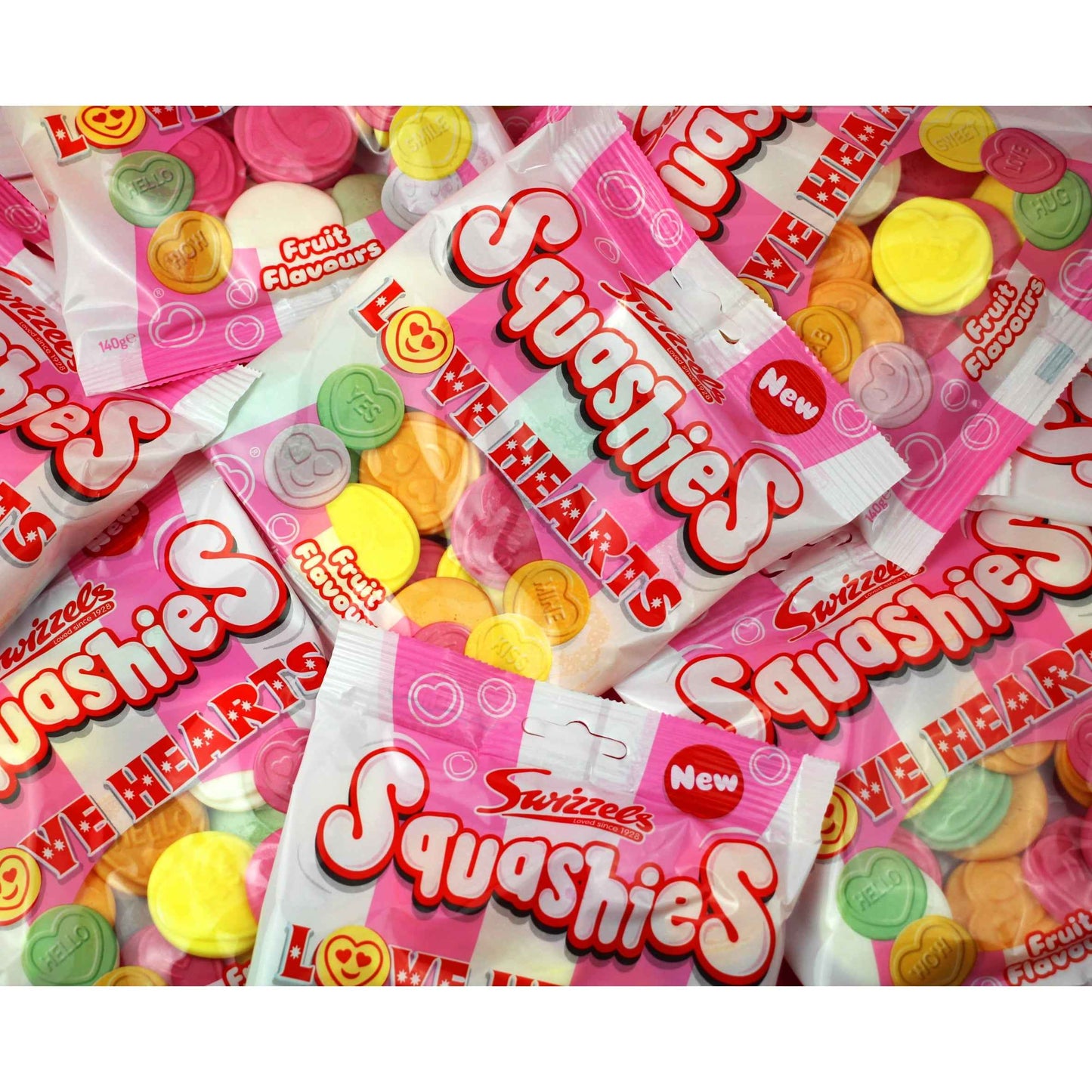 Swizzels Squashies Love Hearts 140g pack shot