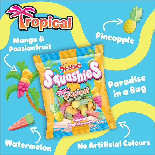 Swizzels Squashies Tropical Fruit Flavours 100g