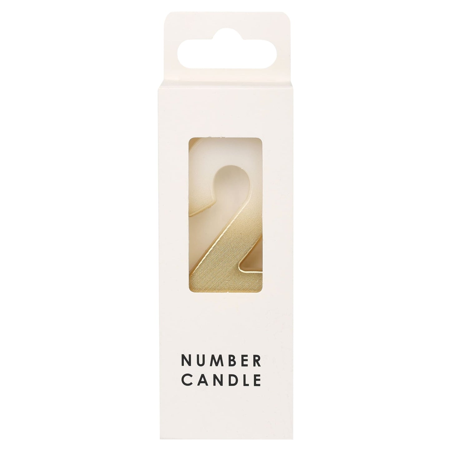 Table Fun Gold Numerical Candle No. 2 - GOLD — image 1