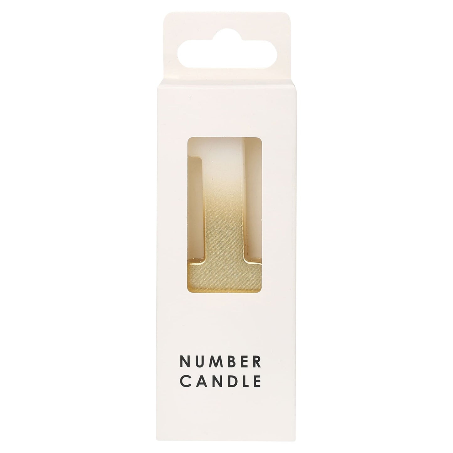 TABLE FUN NUMERICAL CANDLE NO. 1 - GOLD — image 1