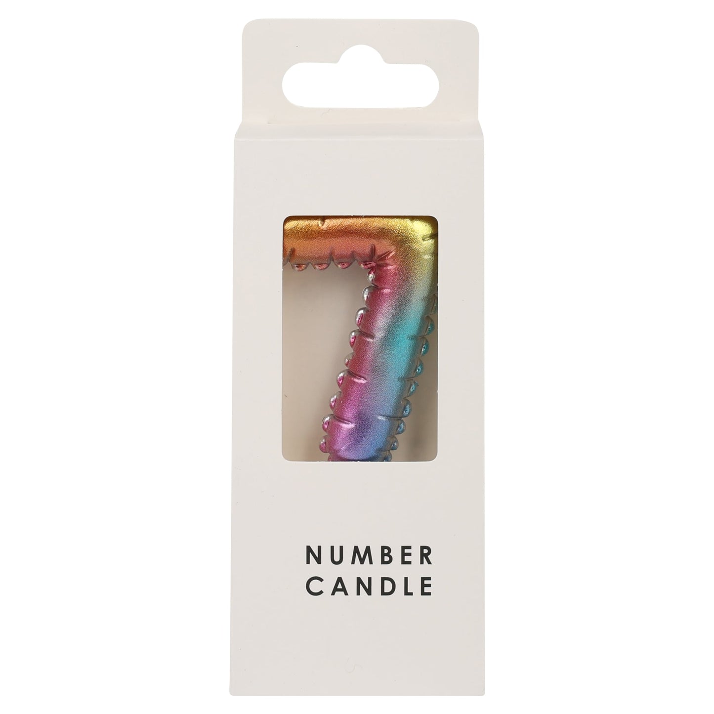 TABLE FUN NUMERICAL CANDLE NO.7 - MULTICOLOUR — image 1