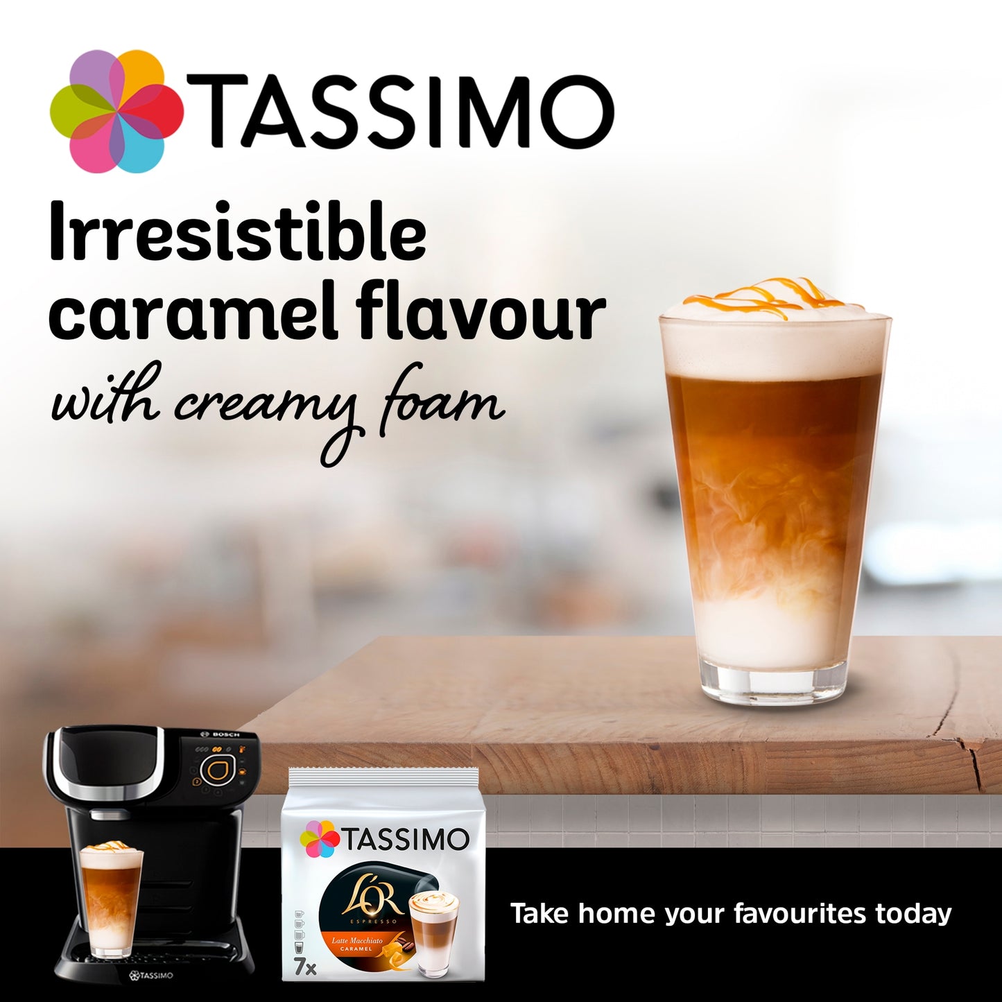 Tassimo L'Or Caramel Latte Macchiato Coffee pods x 7 195g — image 5
