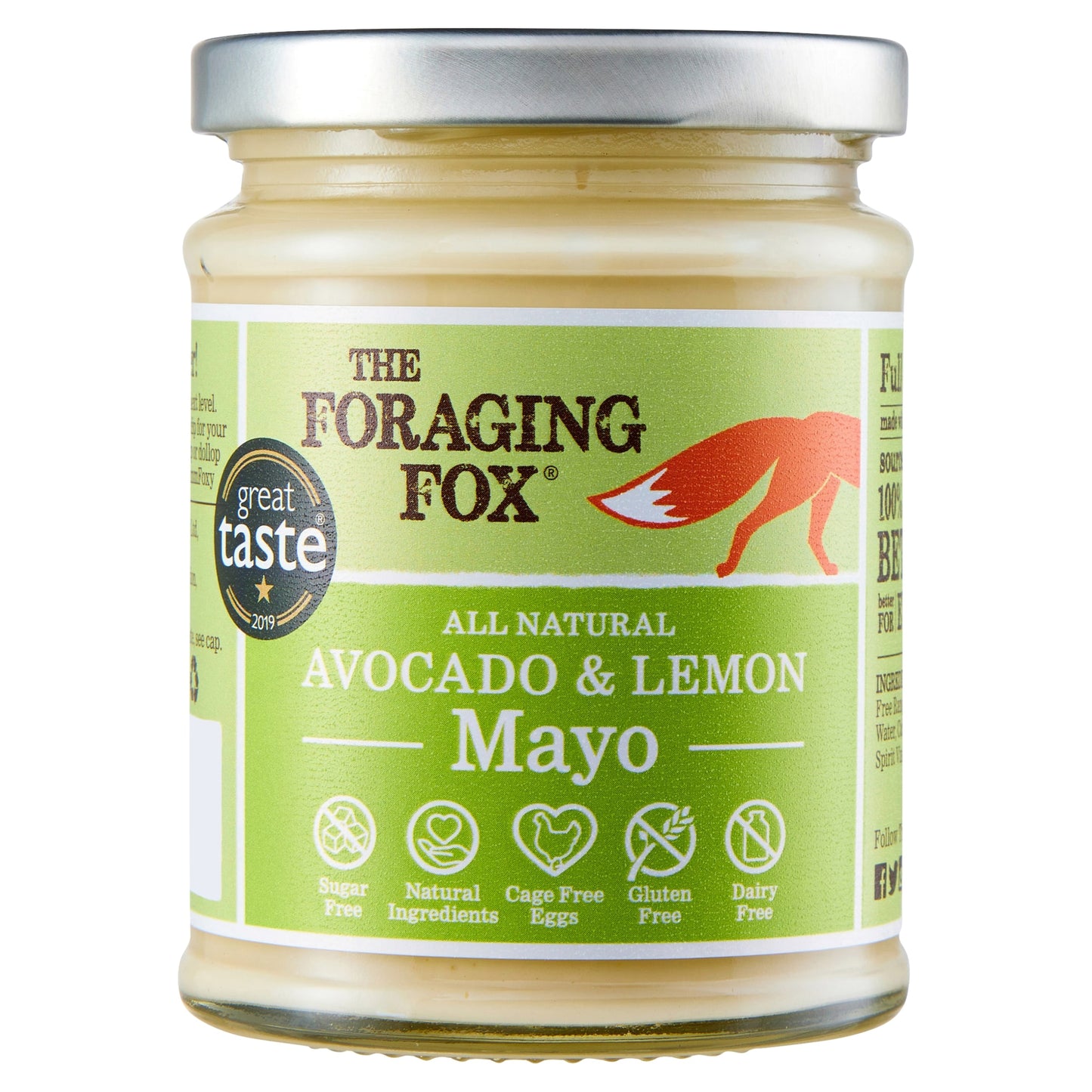 The Foraging Fox Avocado & Lemon Mayonnaise 240G — image 1