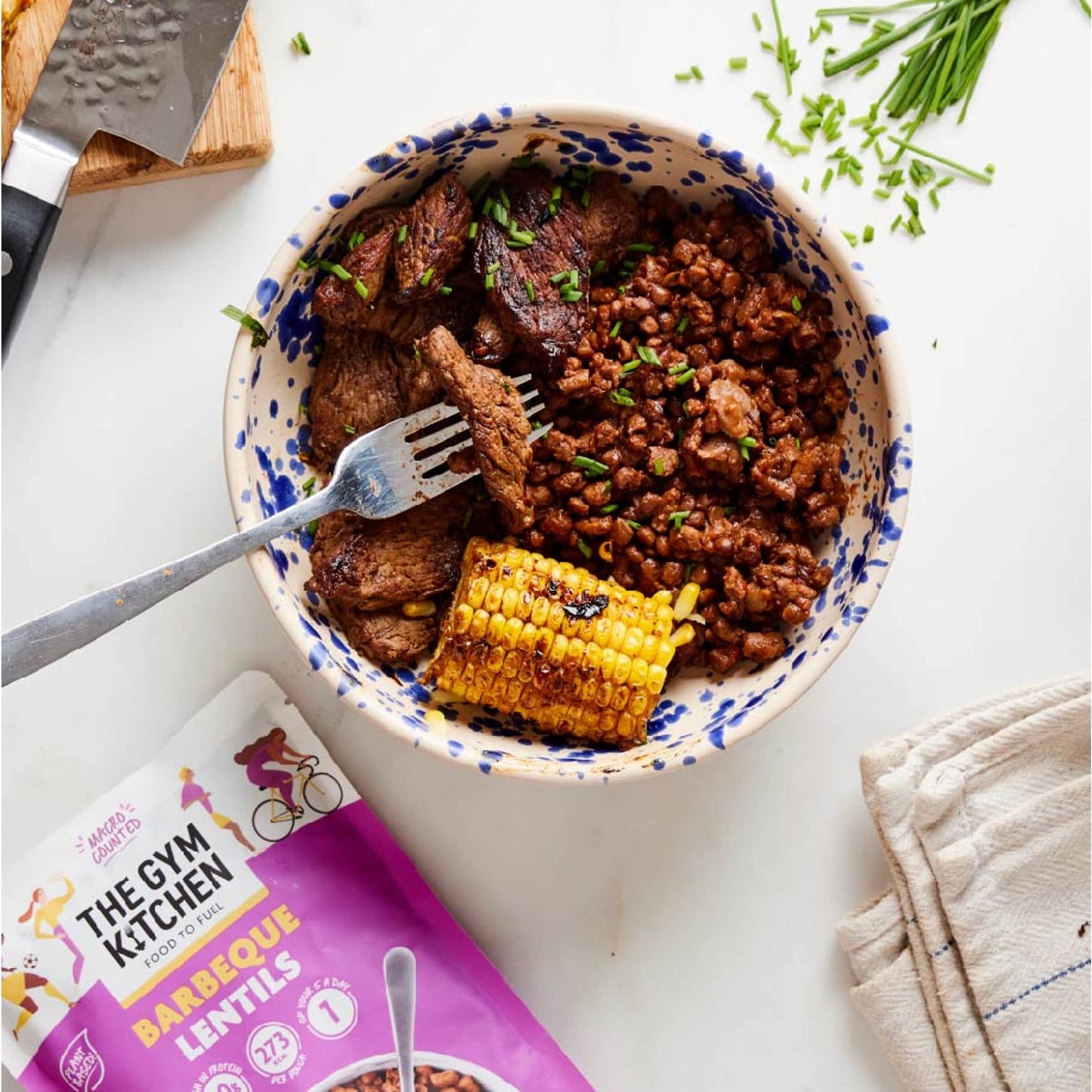The Gym Kitchen Barbeque Lentils 250g — image 2