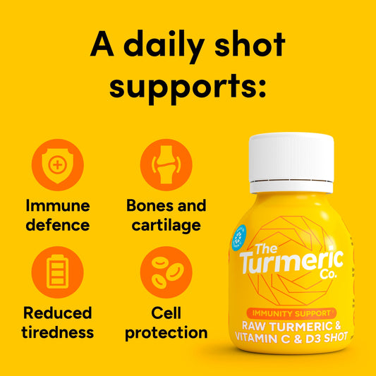 The Turmeric Co Raw Turmeric Vitamin C&D3 60ml 3 x multipack — image 2