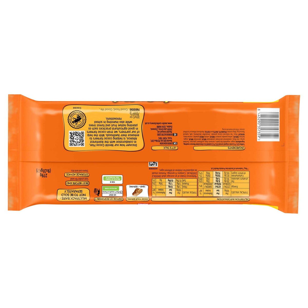 TOFFEE CRISP Biscuit Bar 9 Pack Multipack 279g gallery