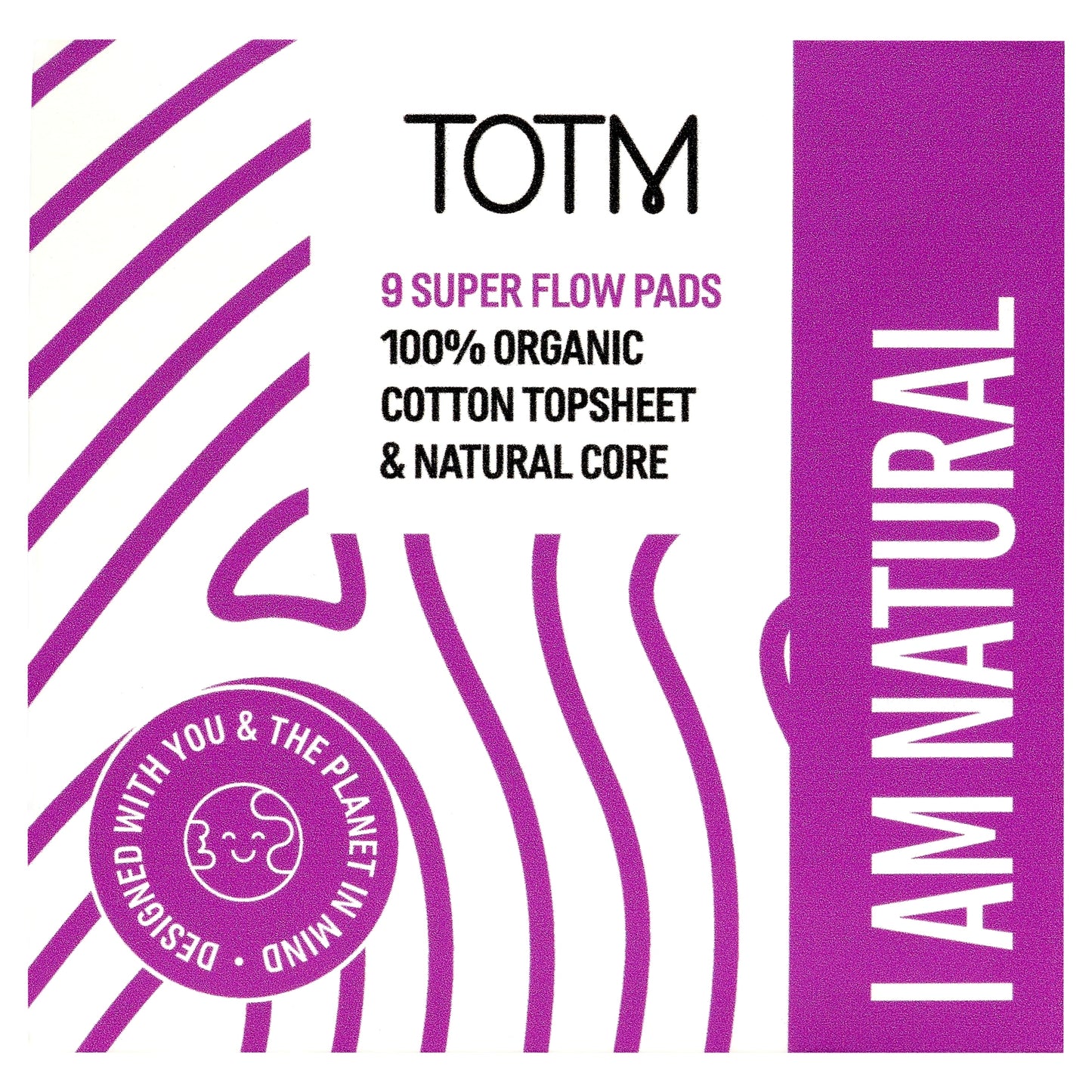 TOTM Natural Super Flow Pads 9 Pack — image 1