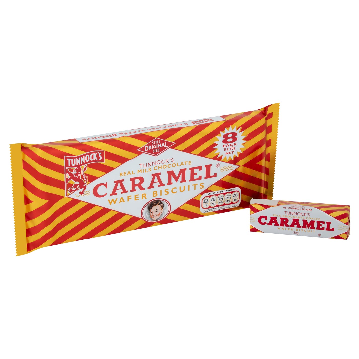tunnocks milk chocolate caramel wafer biscuits multipack 240g 2 240g pack