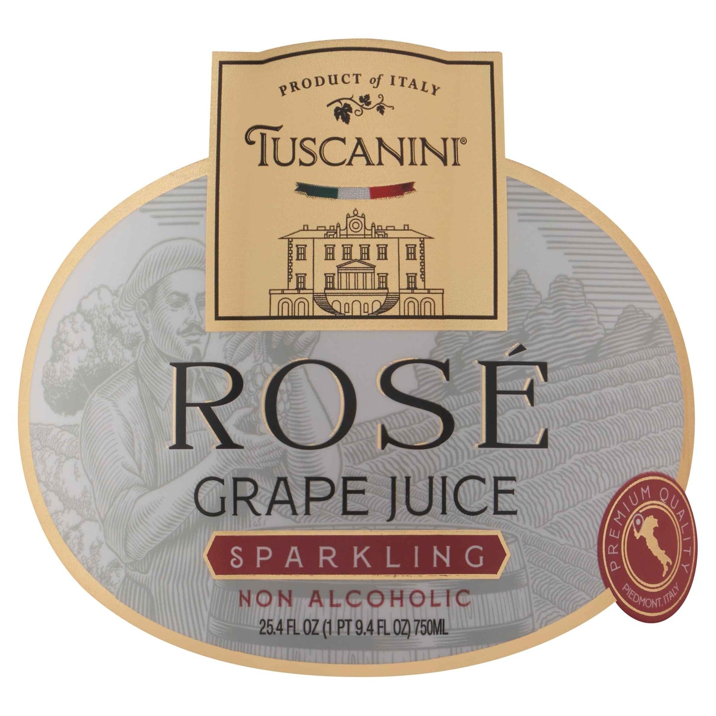 TUSCANINI Sparkling Rose Grape Juice 750ml
