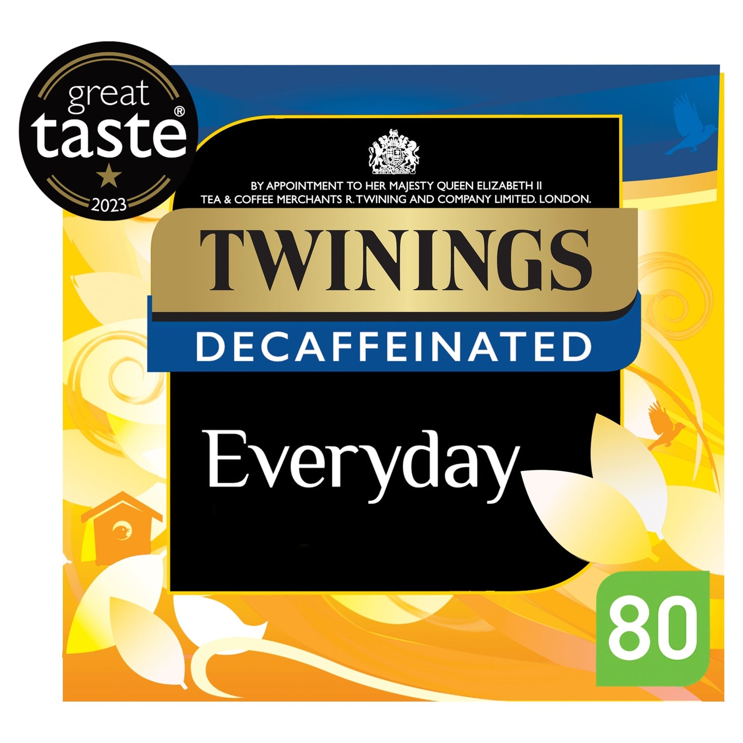 Twinings Decaffeinated Everyday Tea Bags 80 Pack 250g — image 1