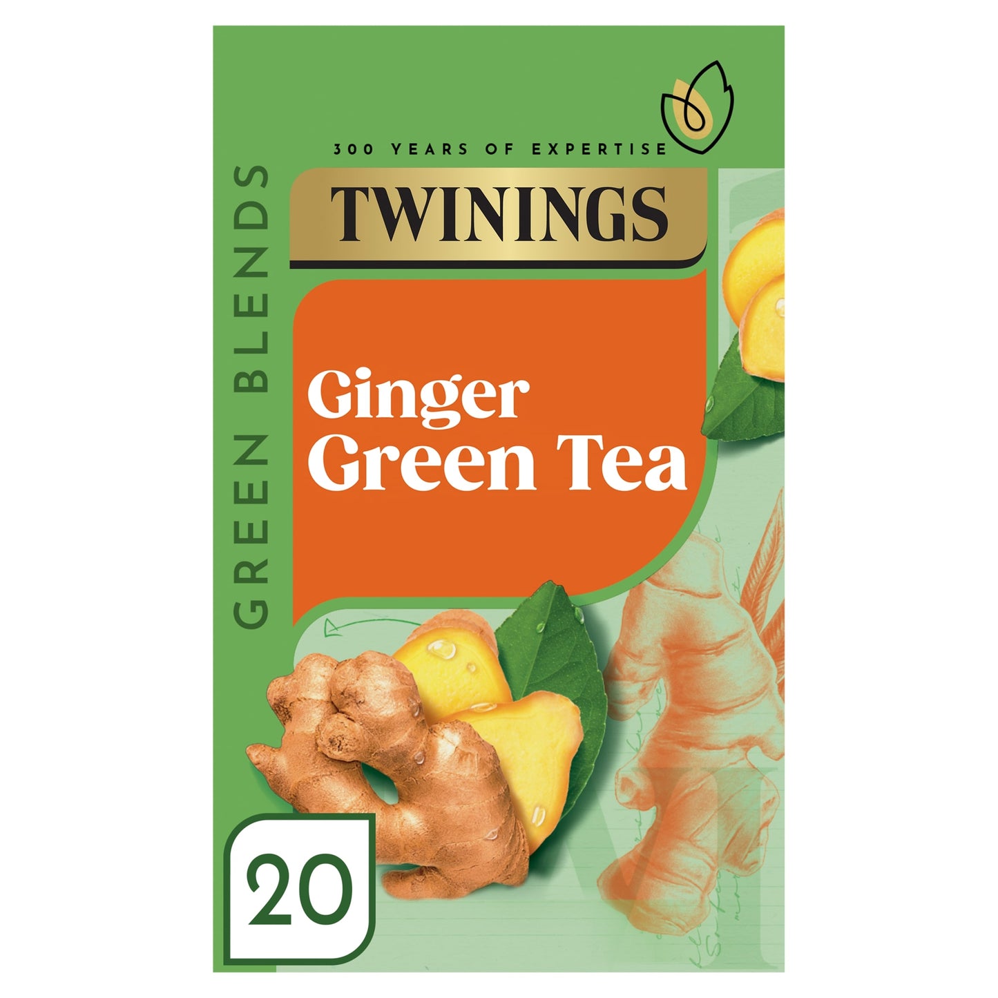 Twinings Ginger Green Tea 20 Pack 40g — image 1