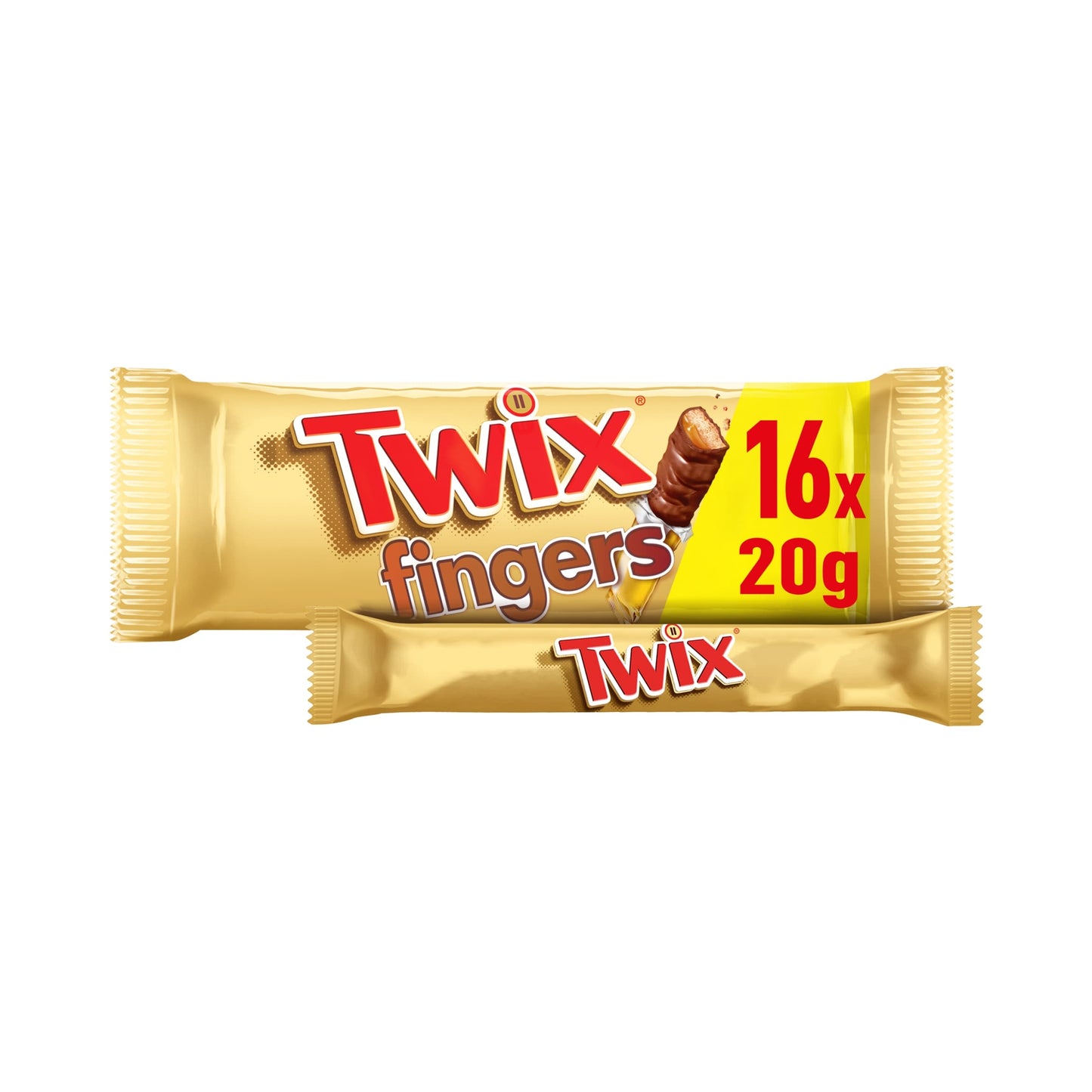 Twix Chocolate Biscuit Fingers Multipack 16 x 20g 320g — image 1