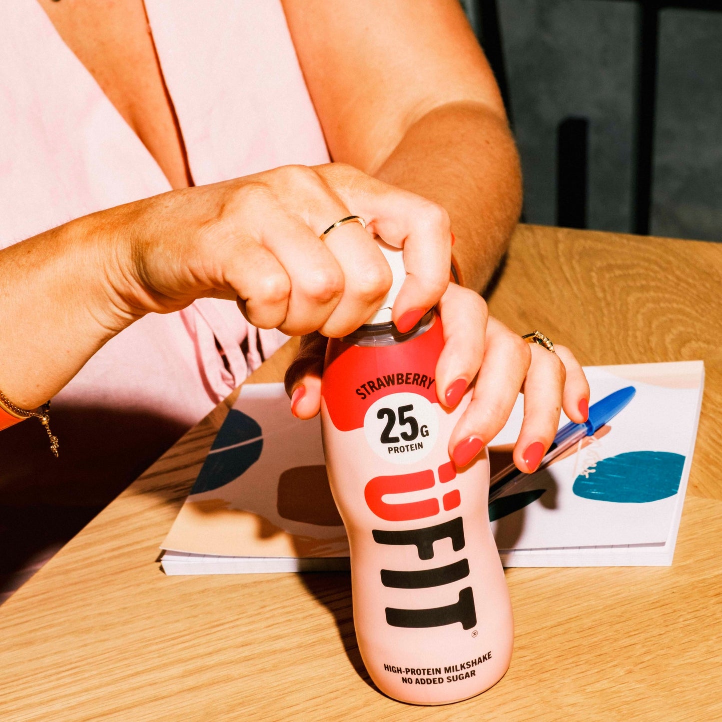 UFIT High Protein Milkshake Drink - Strawberry 330ml — image 4
