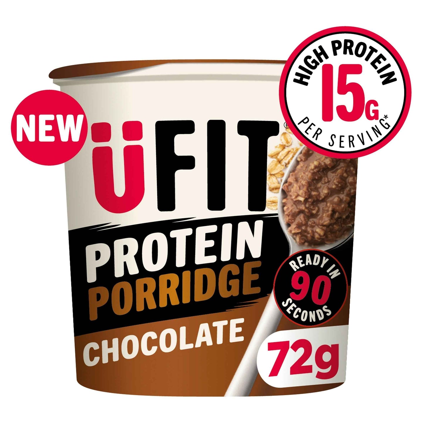 Ufit Protein Chocolate Porridge Pot 72g