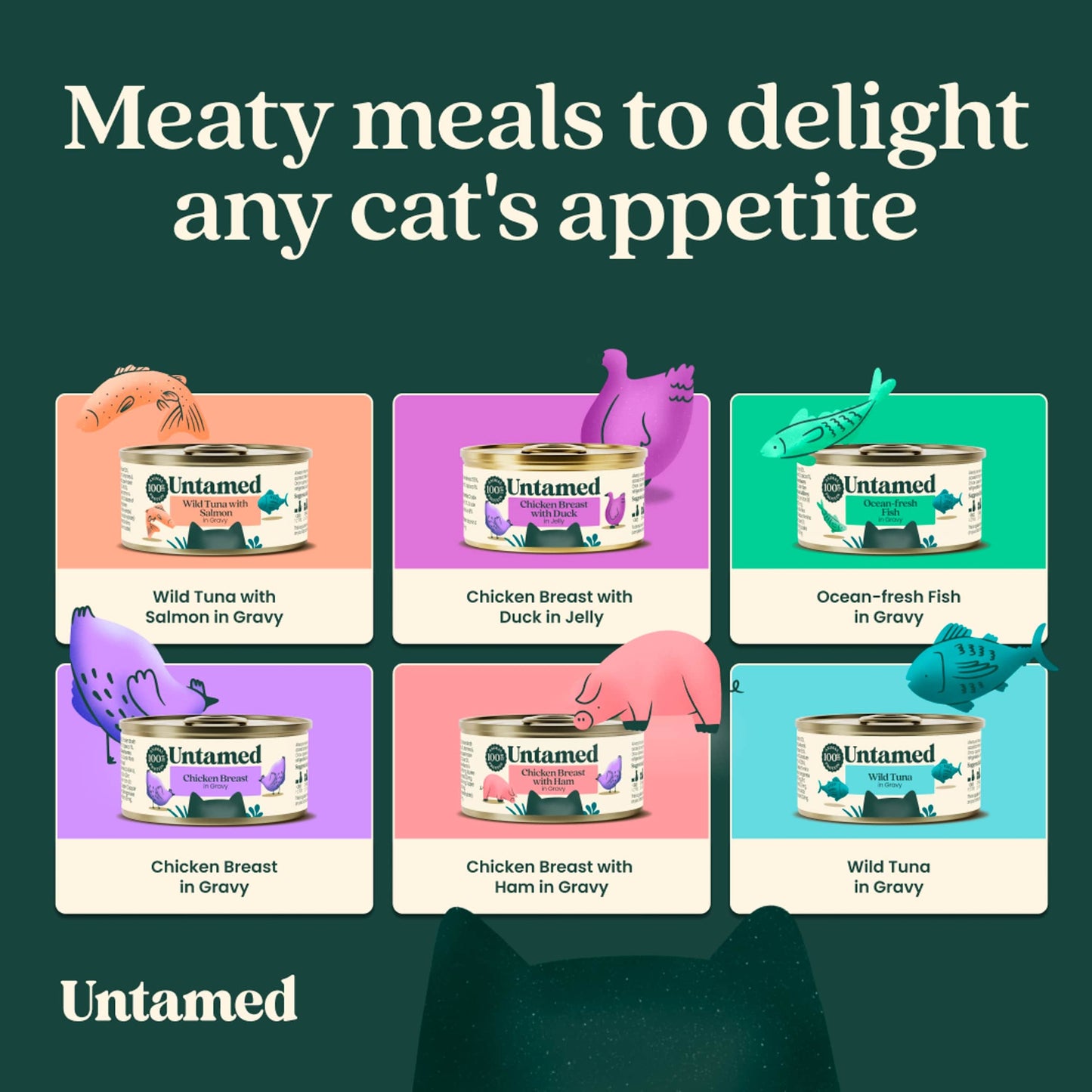 Untamed Chicken Breast in Gravy Cat Food 75G — image 5