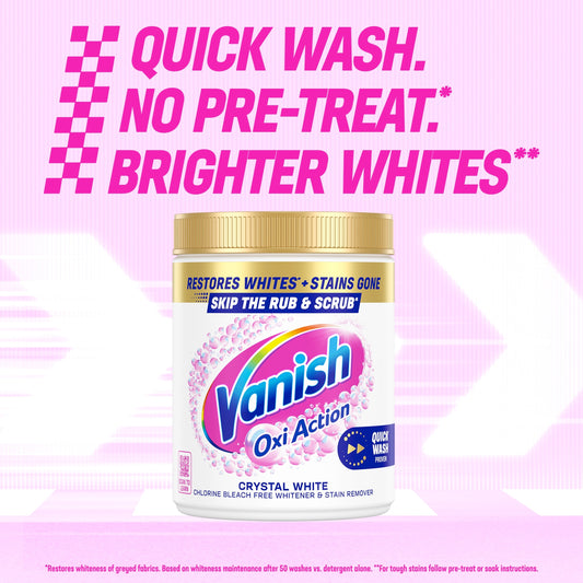 Vanish Gold Oxi Action Whitener & Stain Remover For Whites 1.35kg — image 2