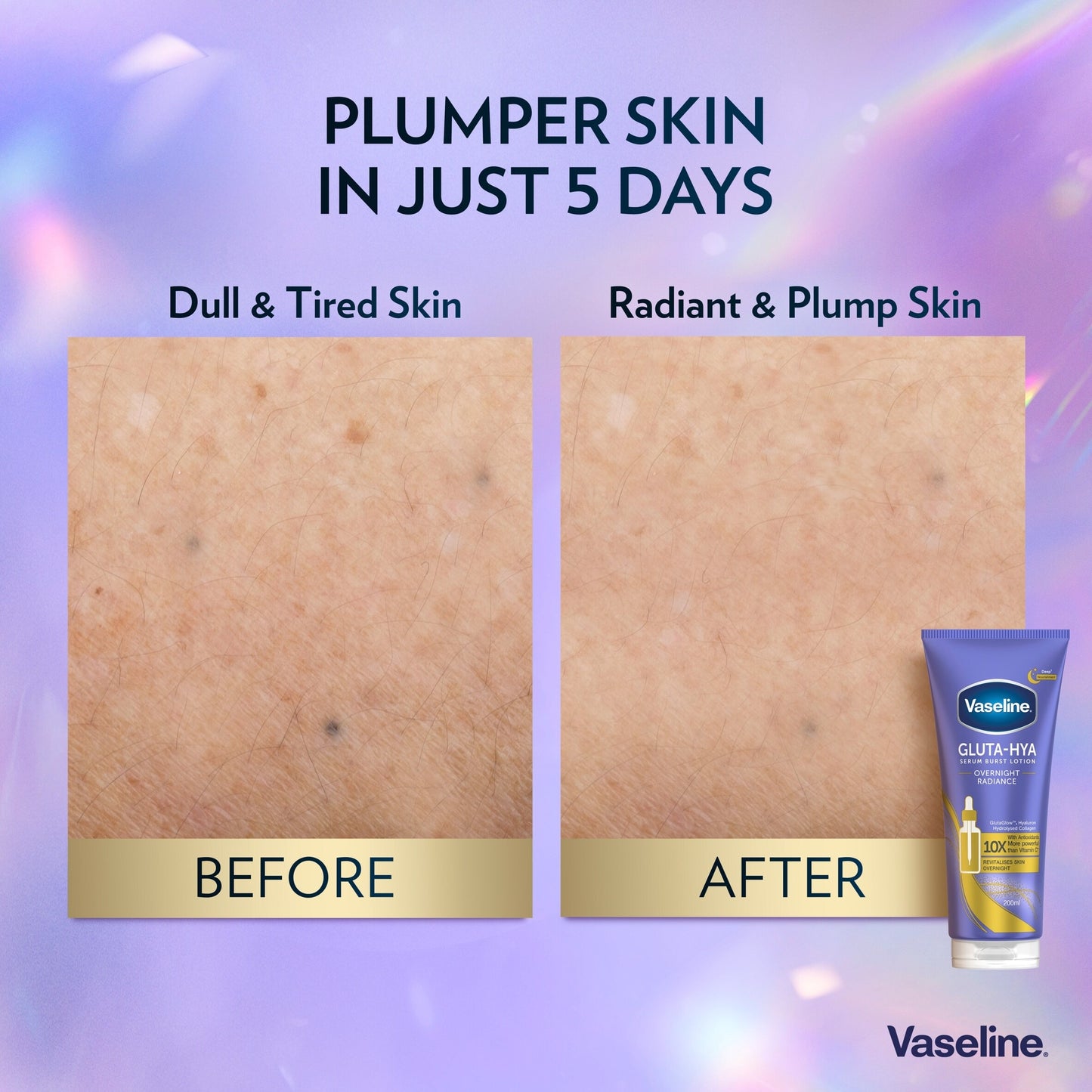 Vaseline Gluta-Hya Overnight Radiance Body Lotion Moisturiser 200ml — image 5