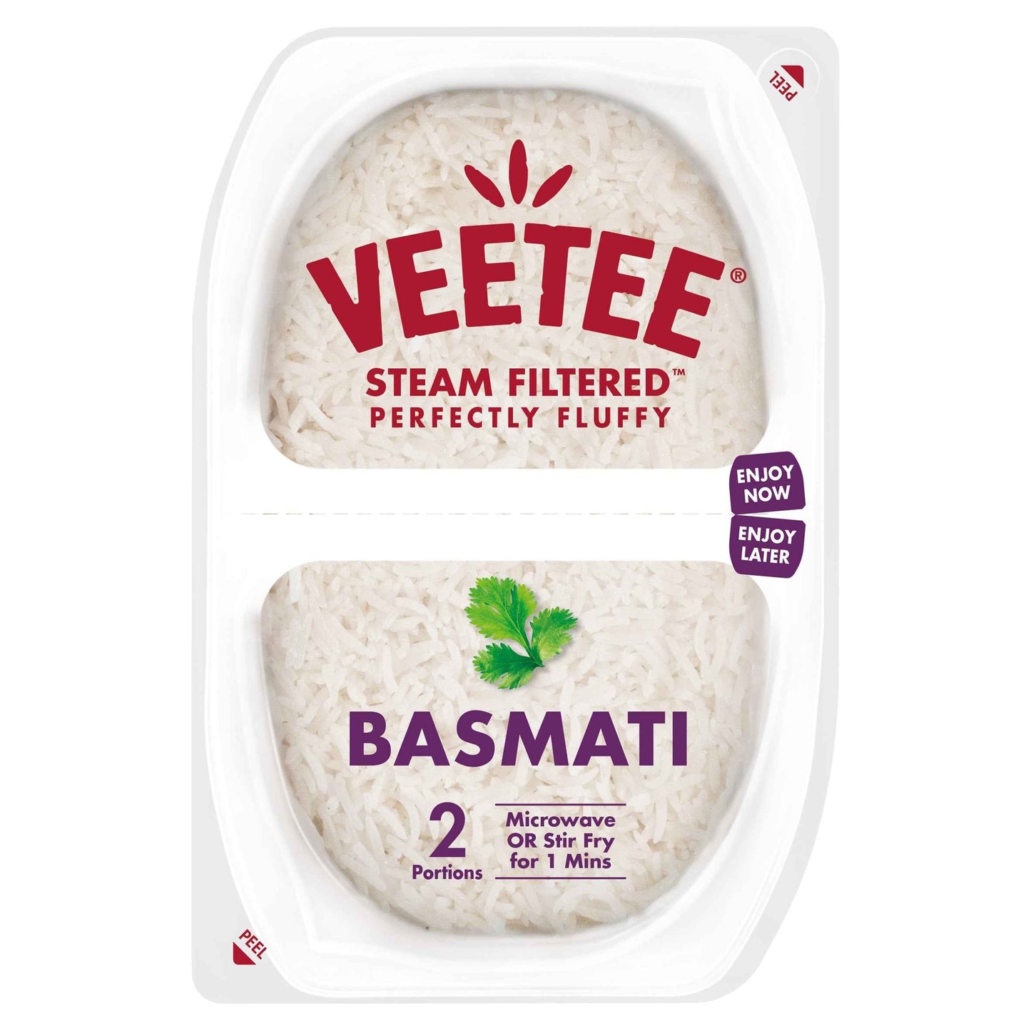 VEETEE Heat & Eat Basmati Rice Pot 2 X 125g