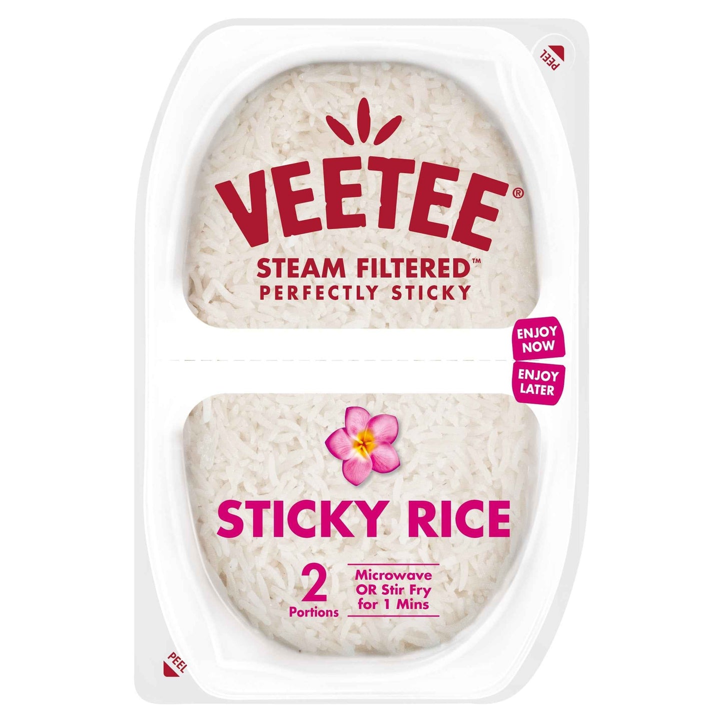 VEETEE Heat Eat Sticky Rice Pots 2x130g