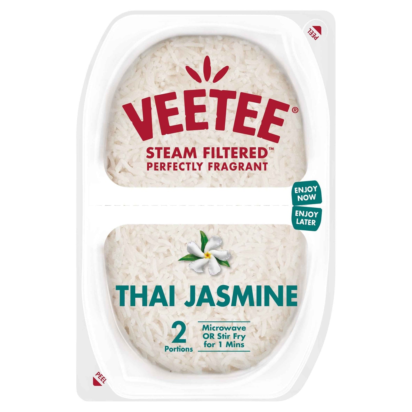 VEETEE Heat Eat Thai Jasmine Rice 2x140g