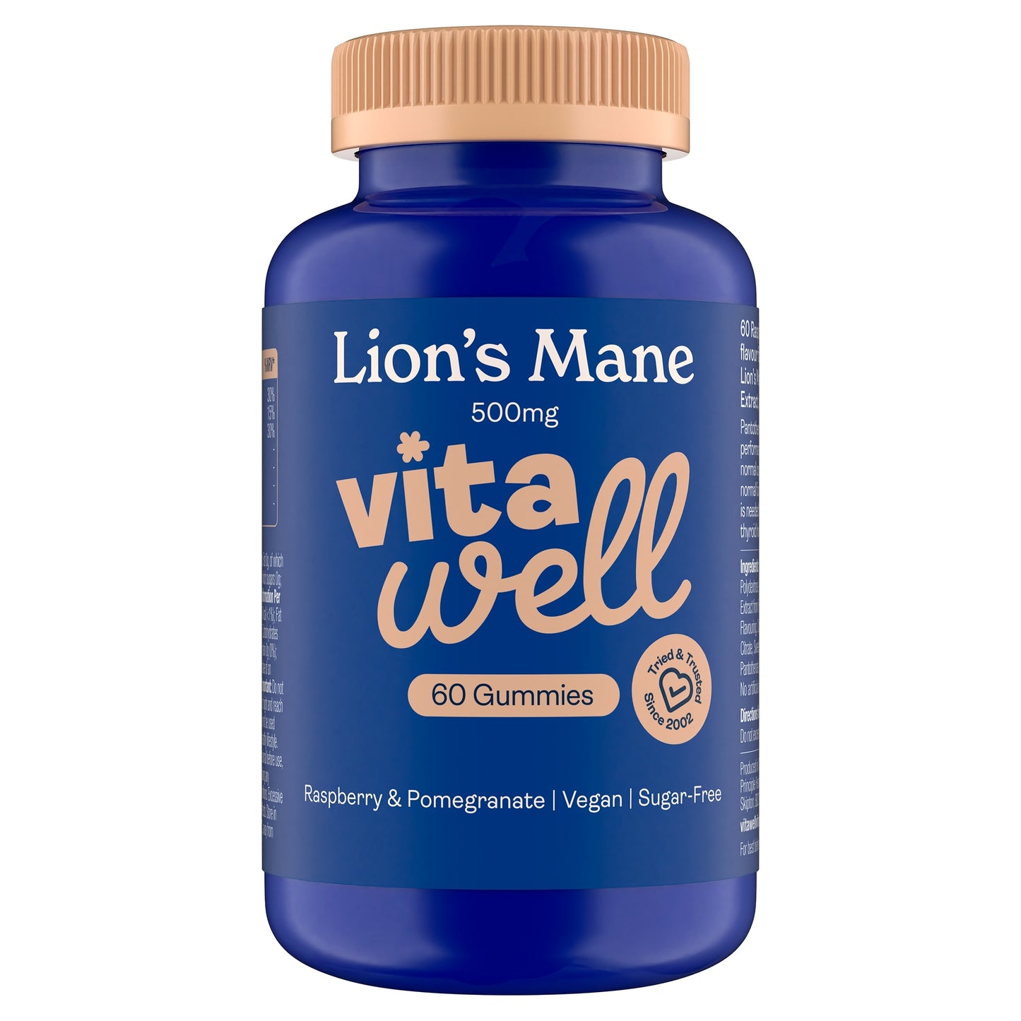 Vitawell Roots Lion's Mane Raspberry & Pomegranate Gummies 60s — image 1