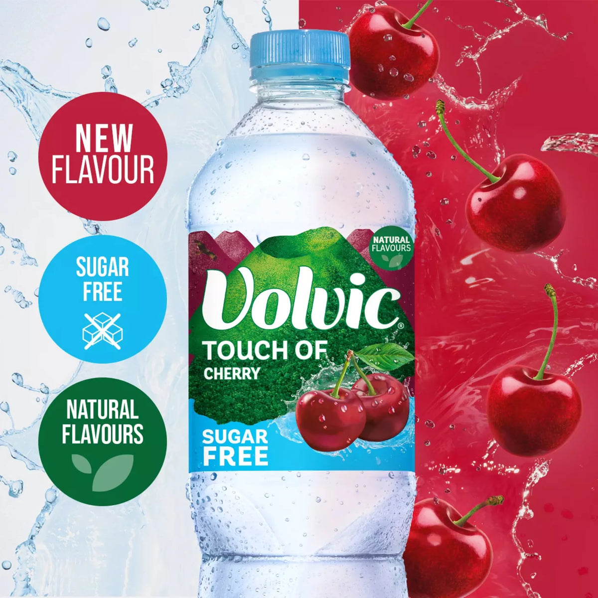 Volvic Touch of Fruit Sugar Free Cherry Natural Flavoured Water 1.5L — image 5