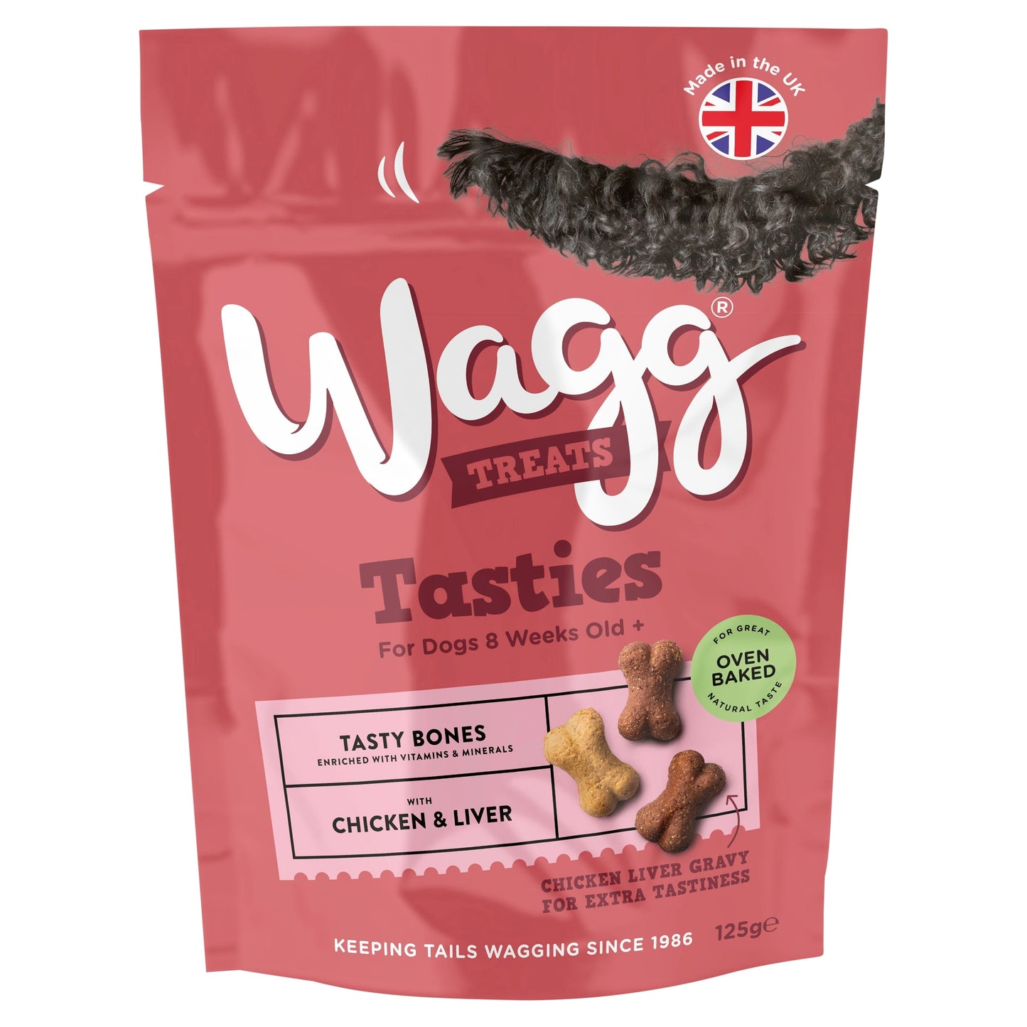 Wagg Dog Treats Tasty Bones With Chicken and Liver 125g — image 1