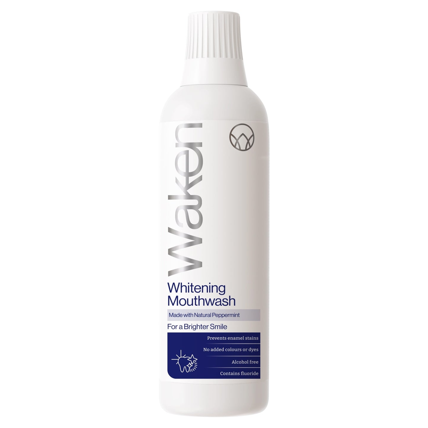Waken Mouthwash Whitening Peppermint 500Ml — image 1