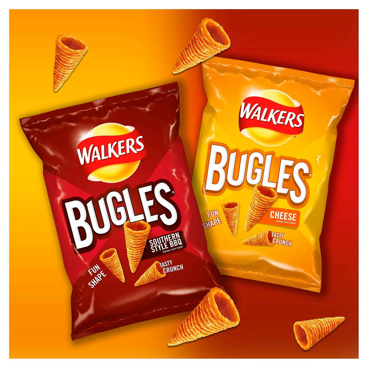 WALKERS Bugles Southern Style Bbq Sharing Bag Crisps 110g gallery