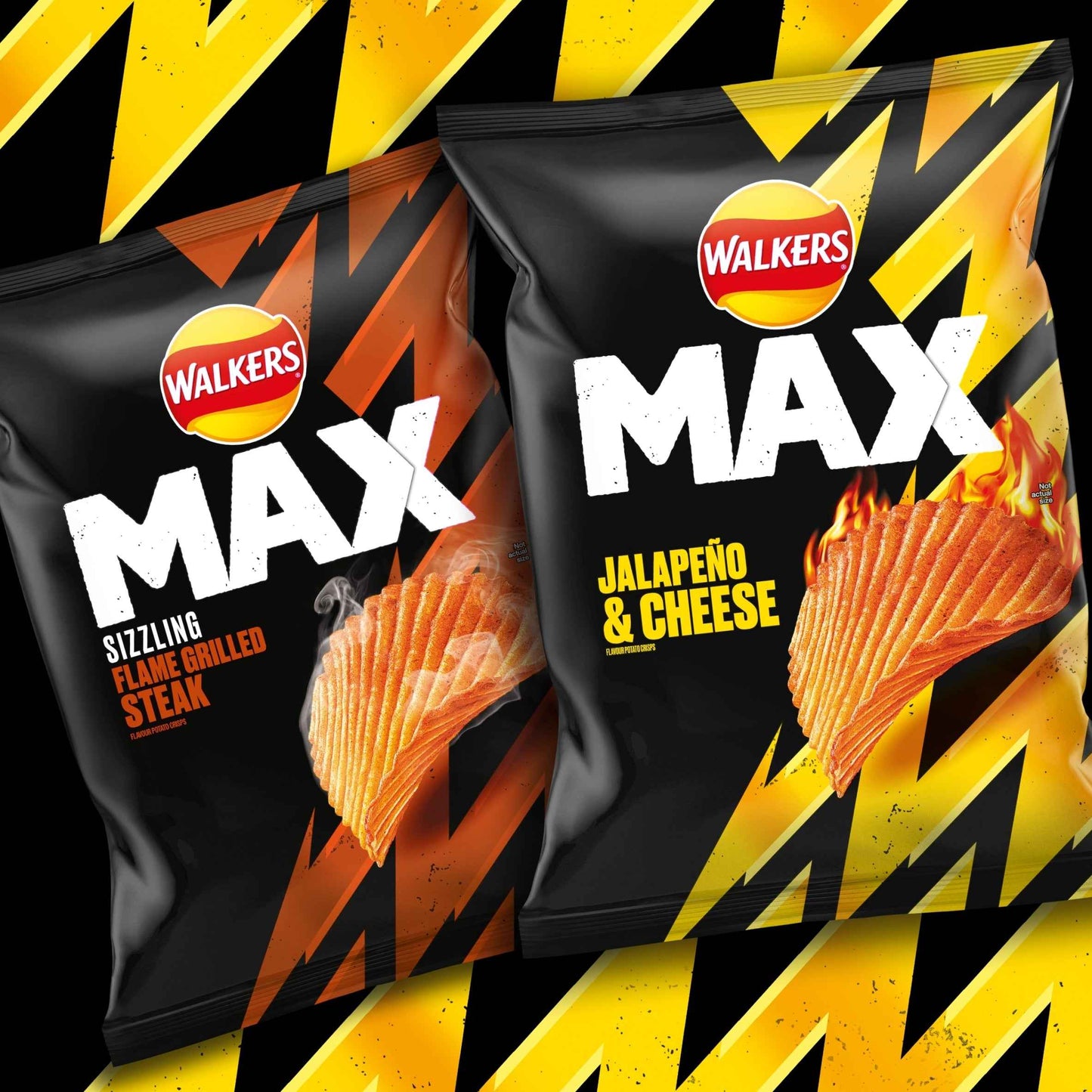 WALKERS MAX Jalapeno & Cheese 50g pack shot