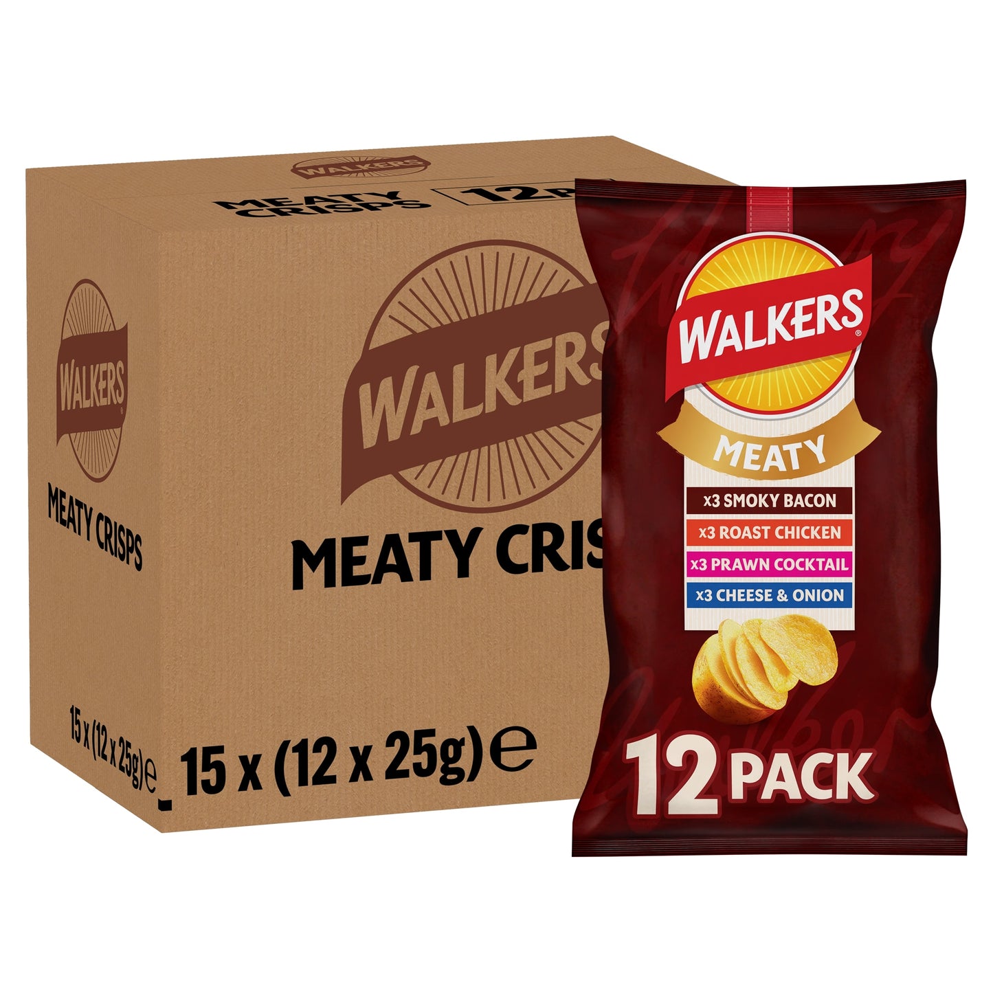 Walkers Meaty Variety Multipack Crisps 12x25g — image 5