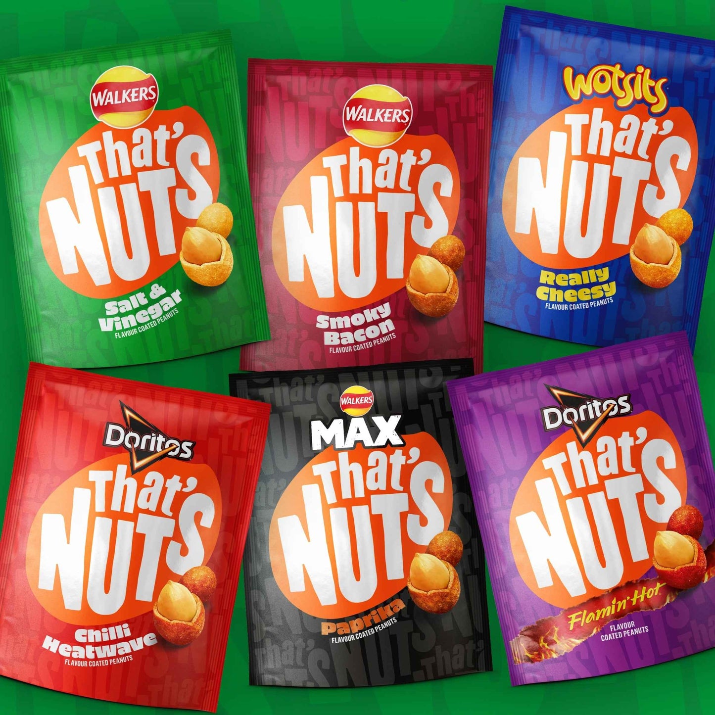 WALKERS Thats Nuts Salt & Vinegar 160g pack shot