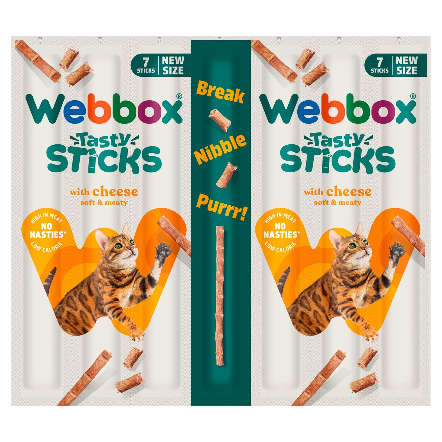 Webbox Tasty Sticks Cheese 7 x 5g — image 1
