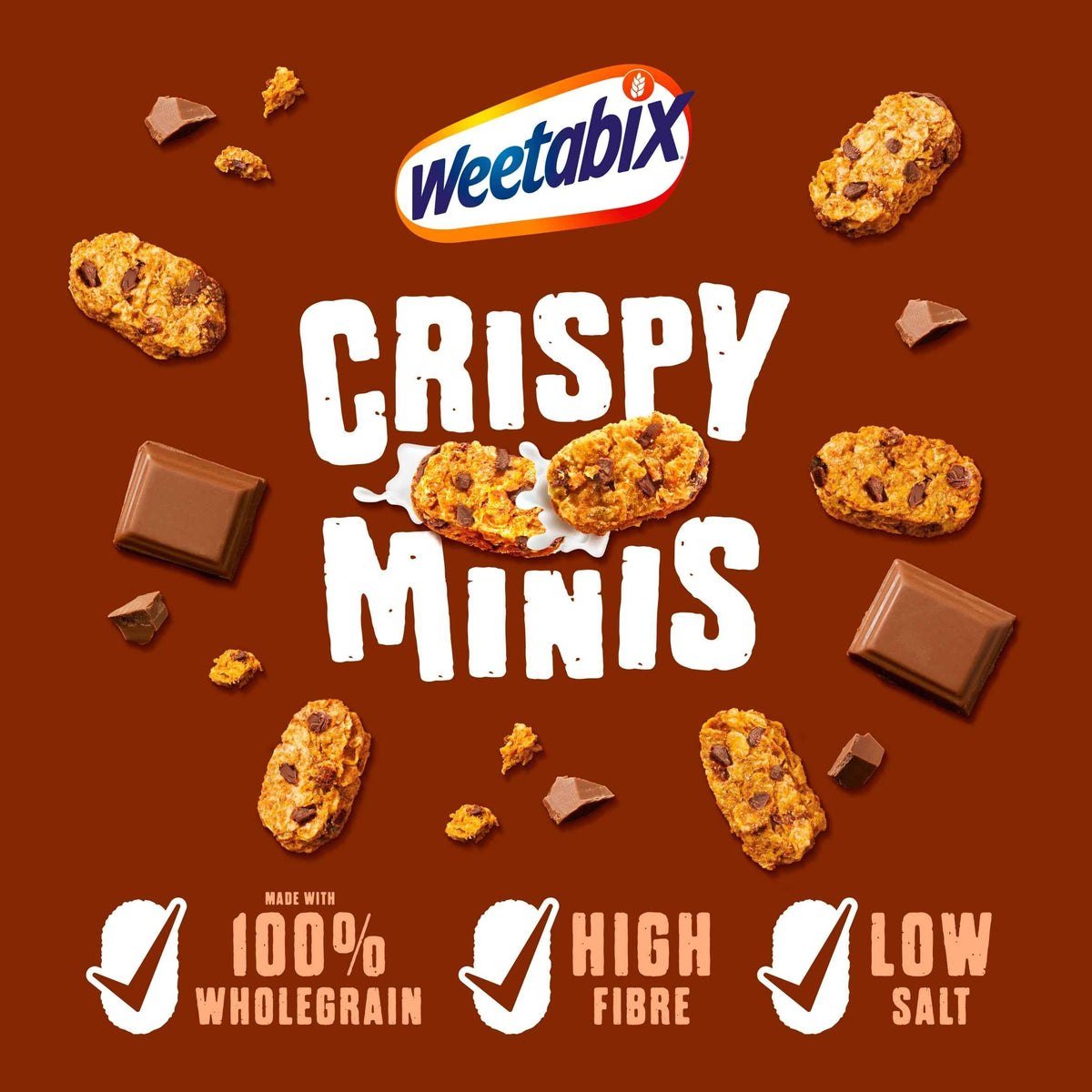 WEETABIX Crispy Minis Cereal - Chocolate Chip 500g extra photo