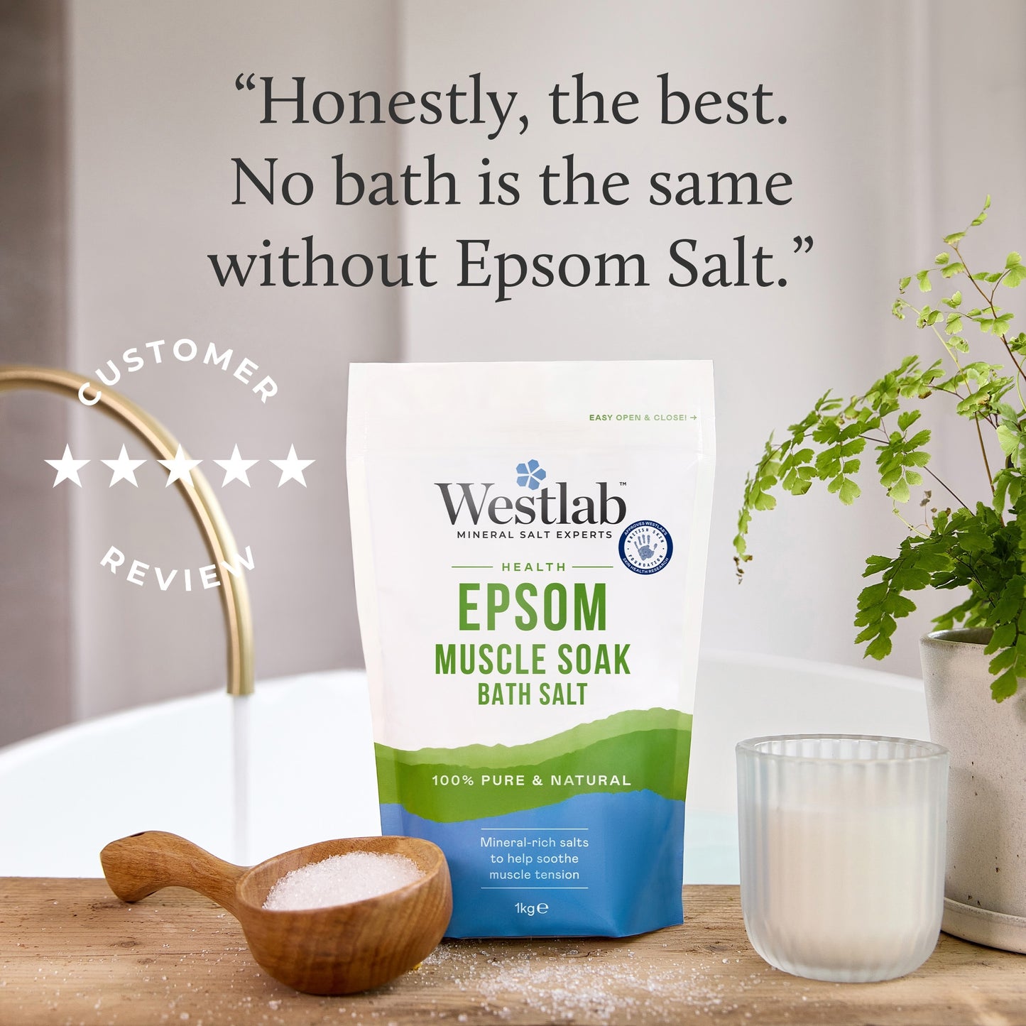 Westlab Epsom Bath Salt 1kg — image 5