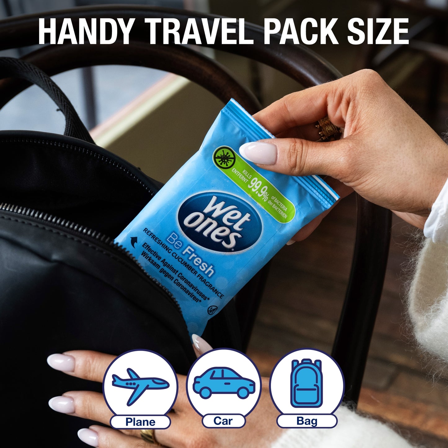 Wet Ones Be Fresh 12 Antibacterial & Biodegradable Wipes — image 5