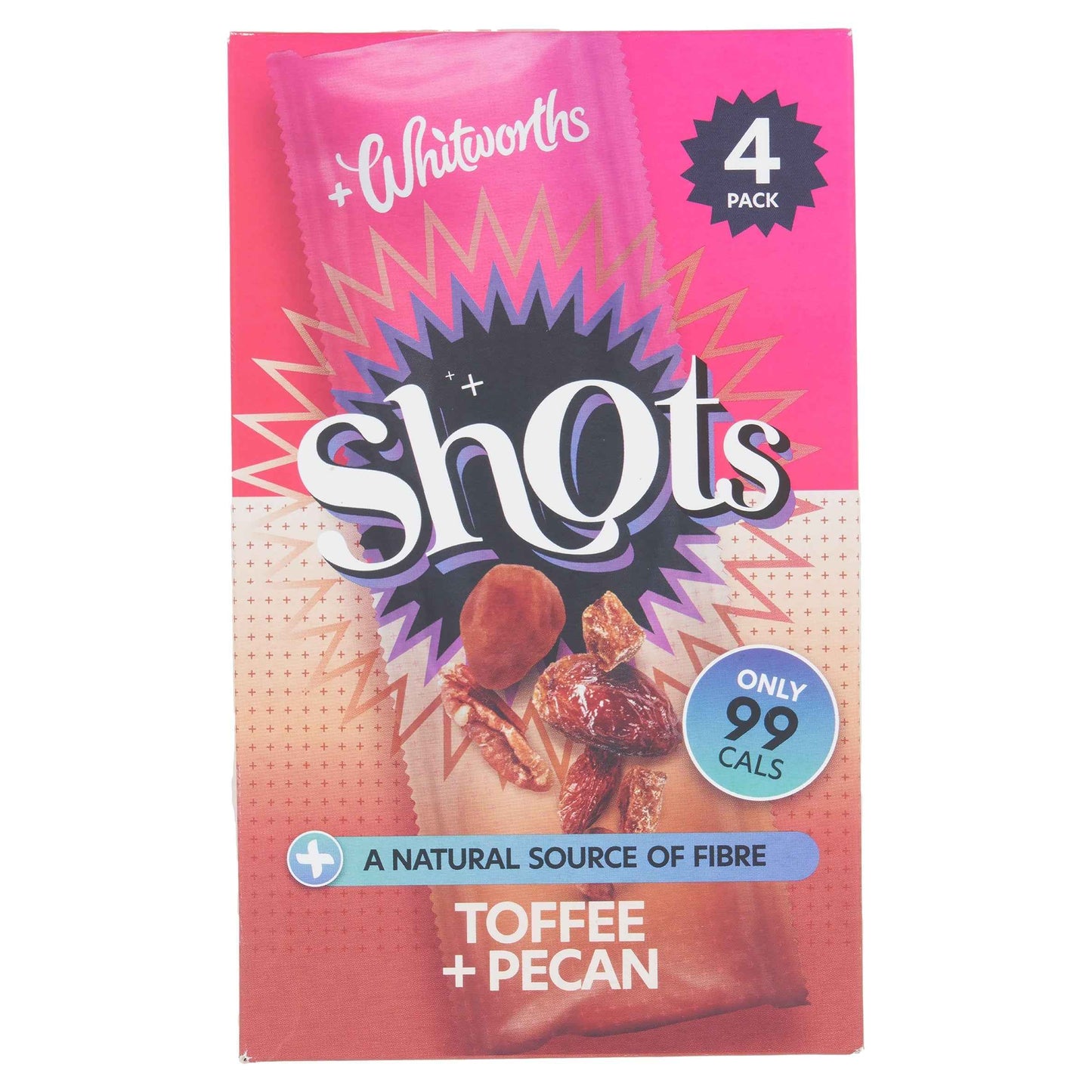Whitworths Toffee & Pecan Shots 4x25g