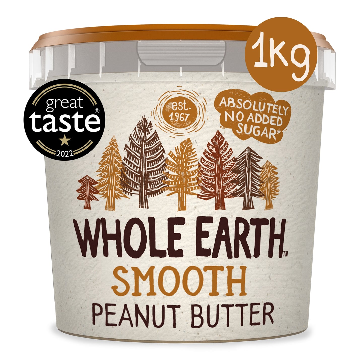 Whole Earth Smooth Peanut Butter 1Kg — image 1