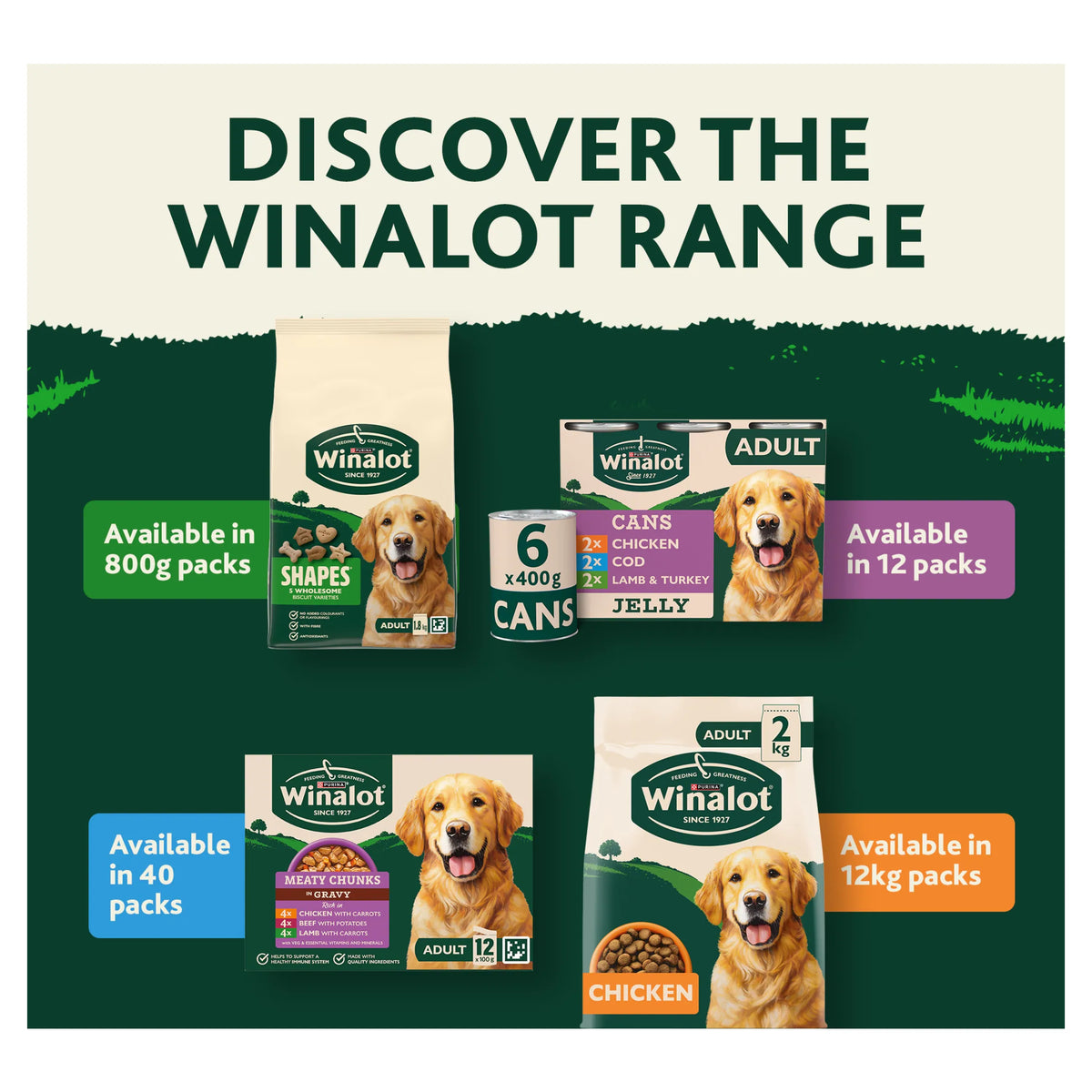 WINALOT Meaty Chunks Mixed in Gravy Wet Dog Food 6x400g — image 5