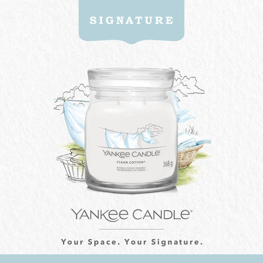 Yankee Candle Signature Clean Cotton Medium Jar 368g — image 2