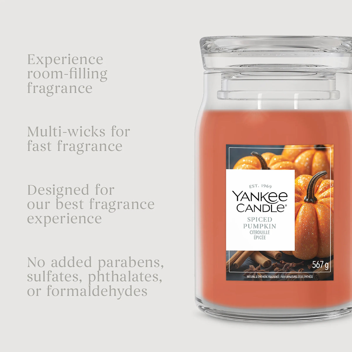 Yankee Candle Signature Spiced Pumpkin Large Jar 567g — image 3