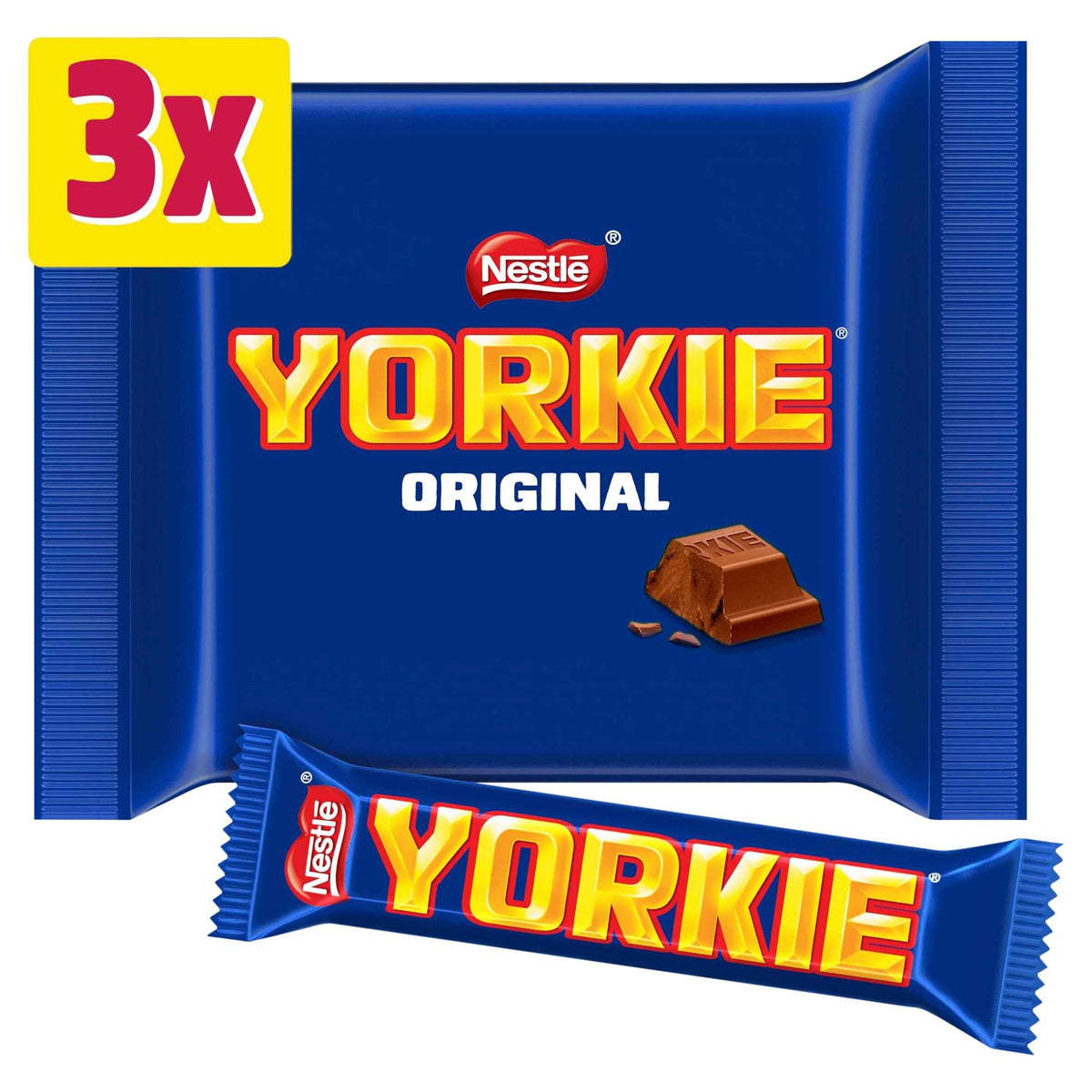 YORKIE Milk Chocolate Bar Multipack 46g 3 Pack