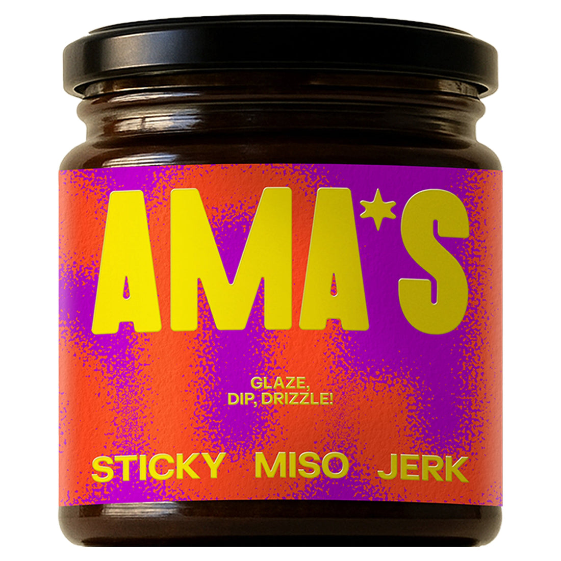 Ama's Sticky Miso Jerk Sauce 185g jar