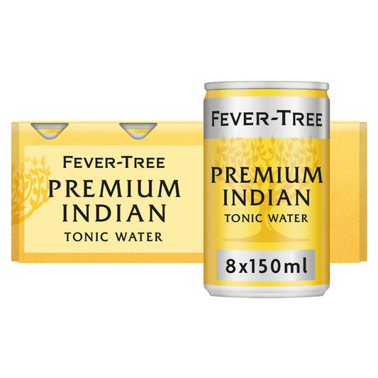 Fever-Tree Premium Indian Tonic Water cans 8x150ml UK pack